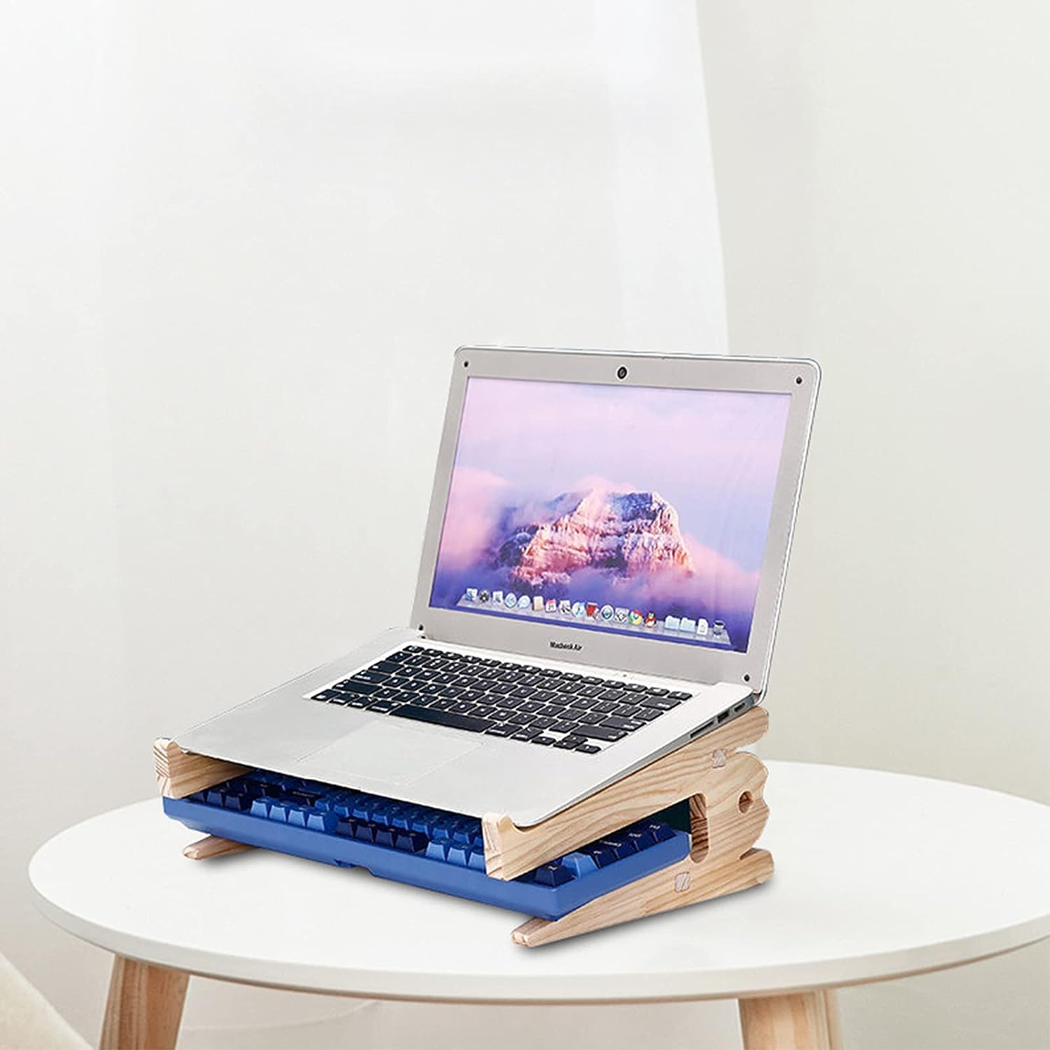 Wooden Laptop Stand, Holder and Organizer